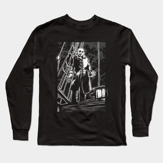 Nosferatu Long Sleeve T-Shirt by SJ-Graphics